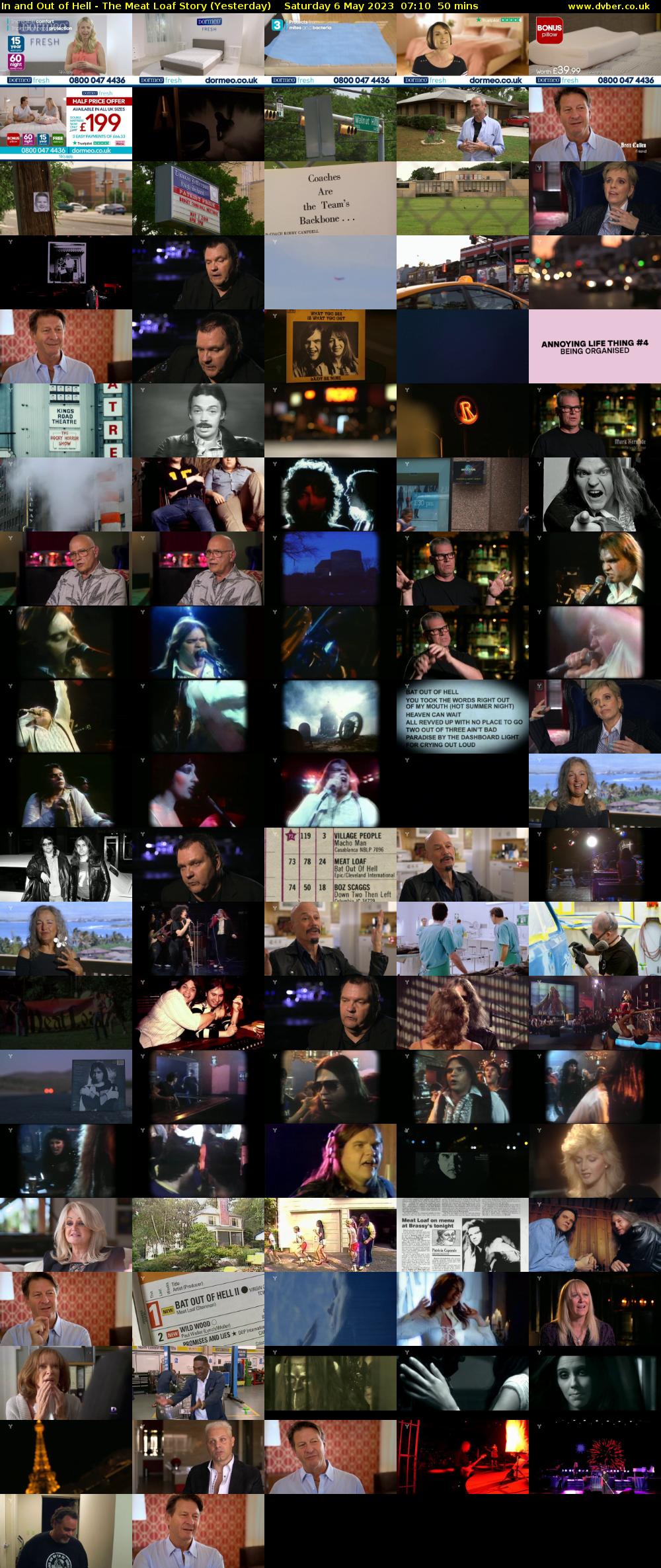In and Out of Hell - The Meat Loaf Story (Yesterday) Saturday 6 May 2023 07:10 - 08:00