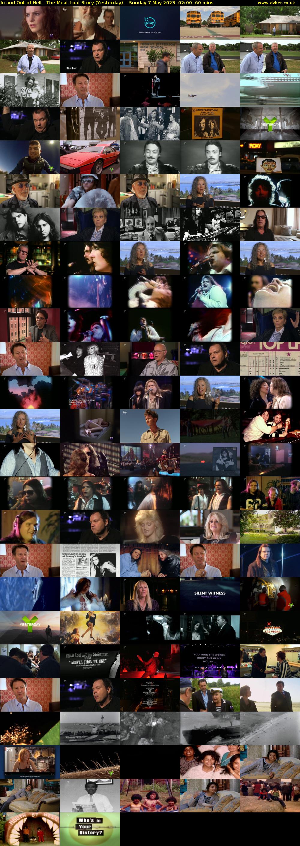 In and Out of Hell - The Meat Loaf Story (Yesterday) Sunday 7 May 2023 02:00 - 03:00