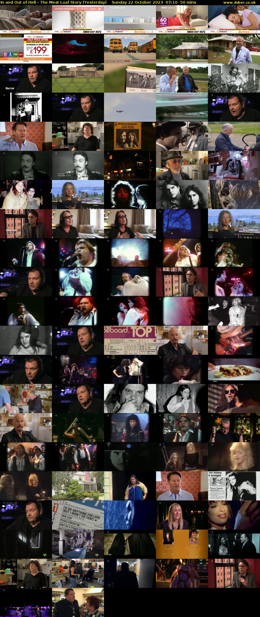 In and Out of Hell - The Meat Loaf Story (Yesterday) Sunday 22 October 2023 07:10 - 08:00