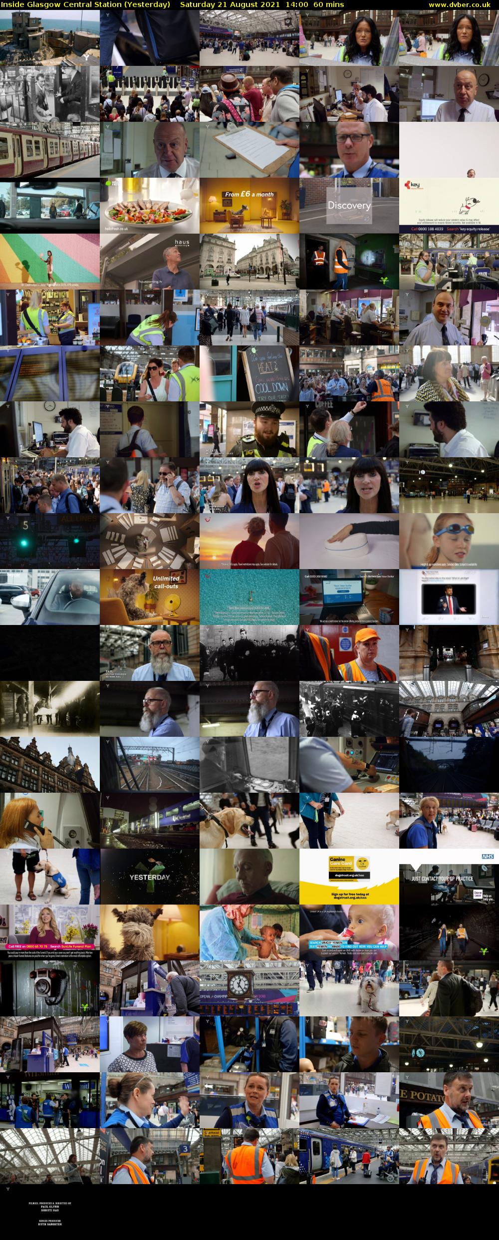 Inside Glasgow Central Station (Yesterday) Saturday 21 August 2021 14:00 - 15:00
