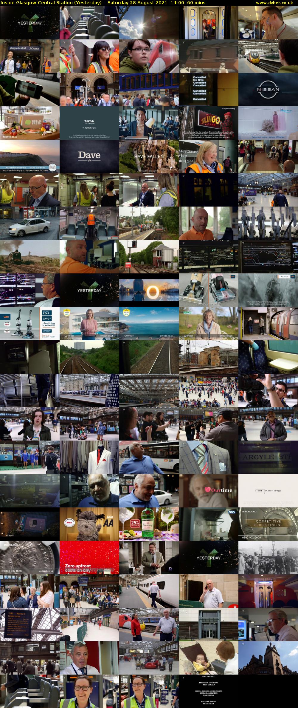 Inside Glasgow Central Station (Yesterday) Saturday 28 August 2021 14:00 - 15:00