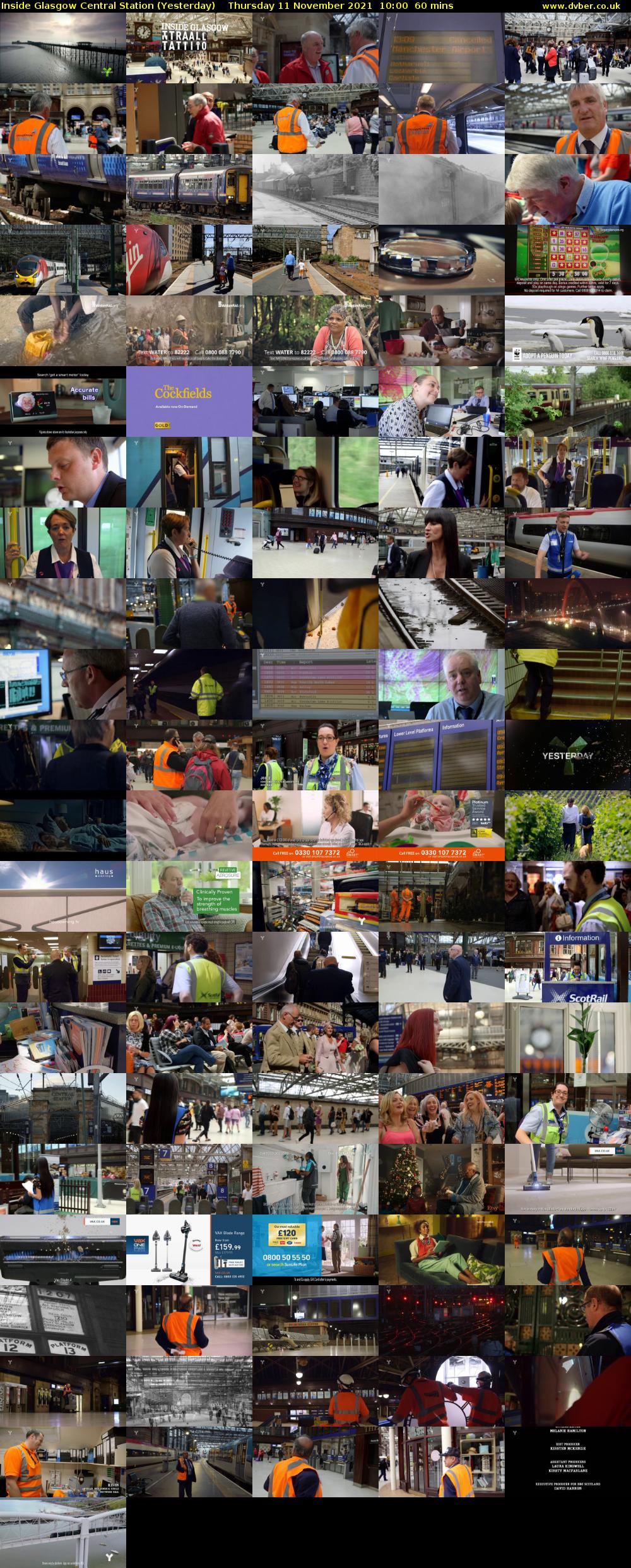 Inside Glasgow Central Station (Yesterday) Thursday 11 November 2021 10:00 - 11:00