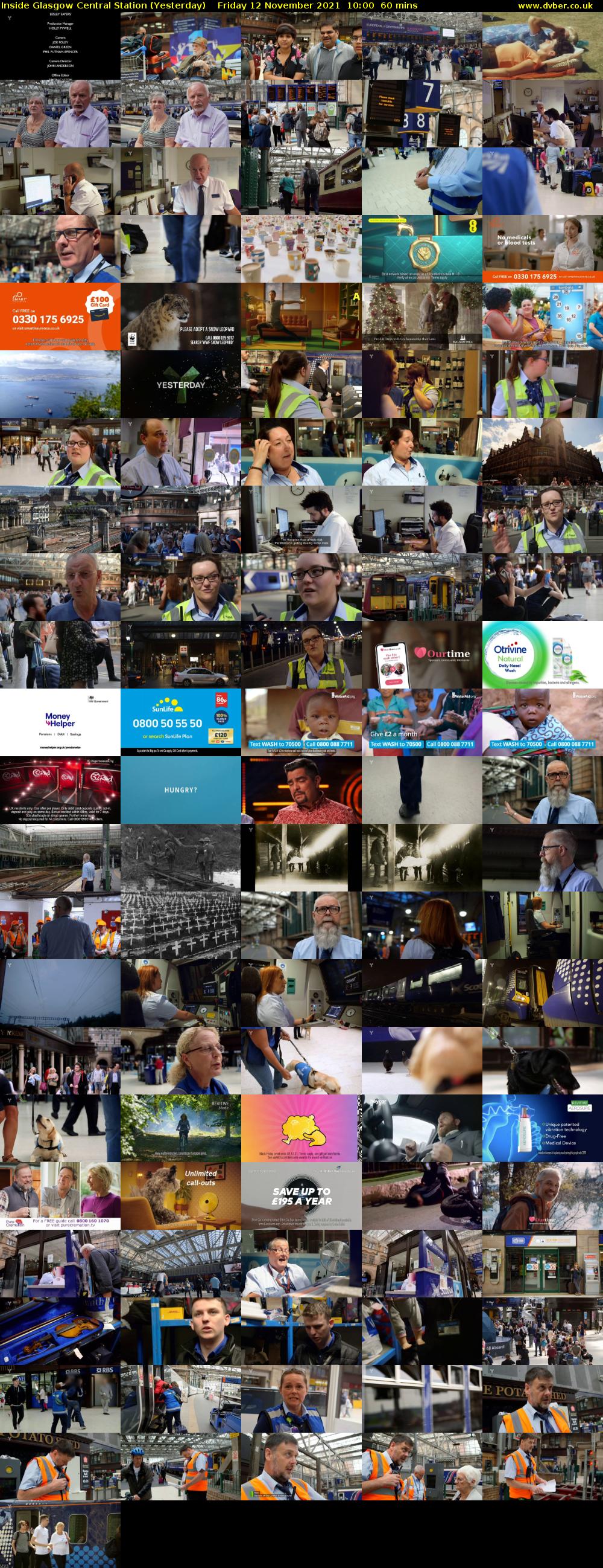 Inside Glasgow Central Station (Yesterday) Friday 12 November 2021 10:00 - 11:00