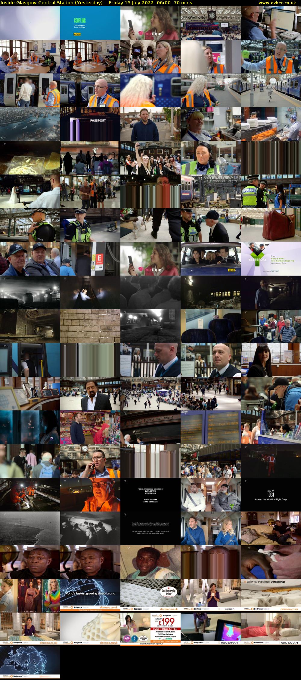 Inside Glasgow Central Station (Yesterday) Friday 15 July 2022 06:00 - 07:10