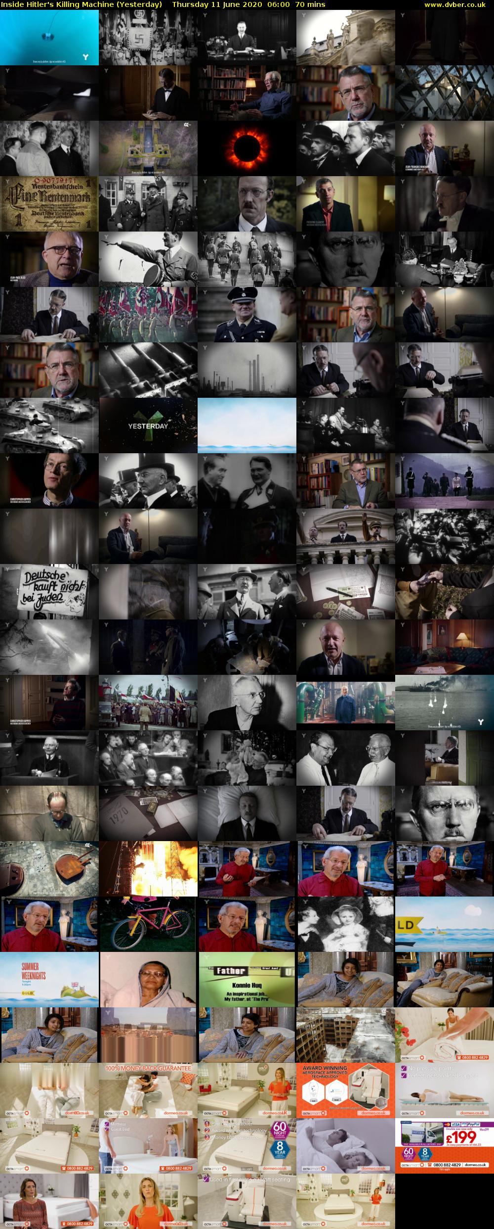 Inside Hitler's Killing Machine (Yesterday) Thursday 11 June 2020 06:00 - 07:10