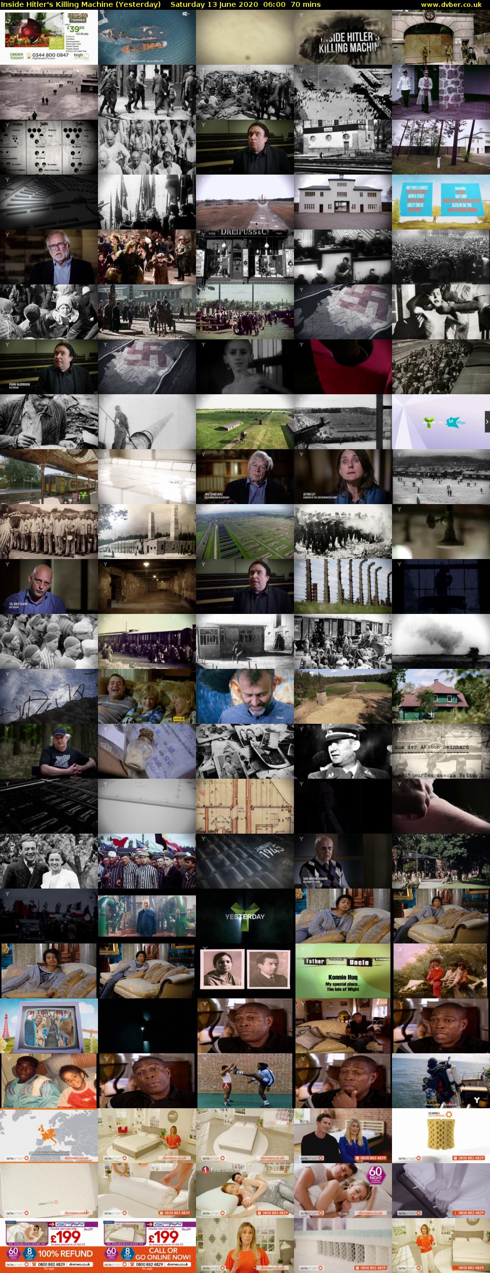 Inside Hitler's Killing Machine (Yesterday) Saturday 13 June 2020 06:00 - 07:10