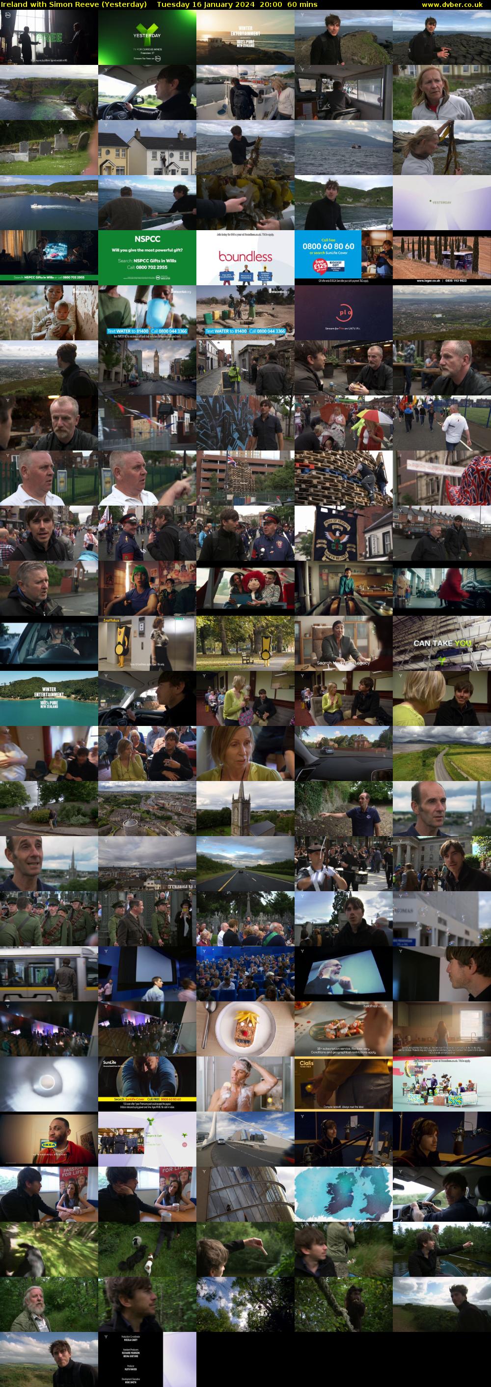 Ireland with Simon Reeve (Yesterday) Tuesday 16 January 2024 20:00 - 21:00
