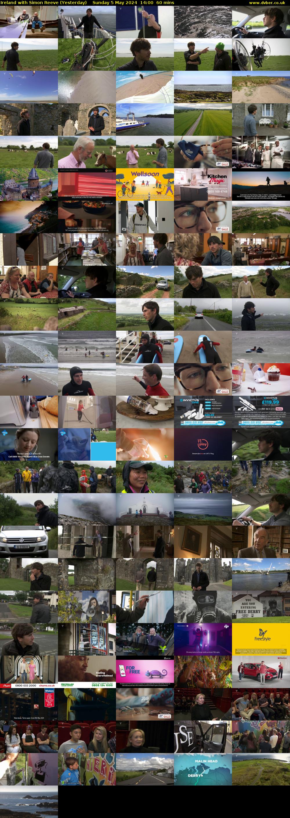 Ireland with Simon Reeve (Yesterday) Sunday 5 May 2024 14:00 - 15:00