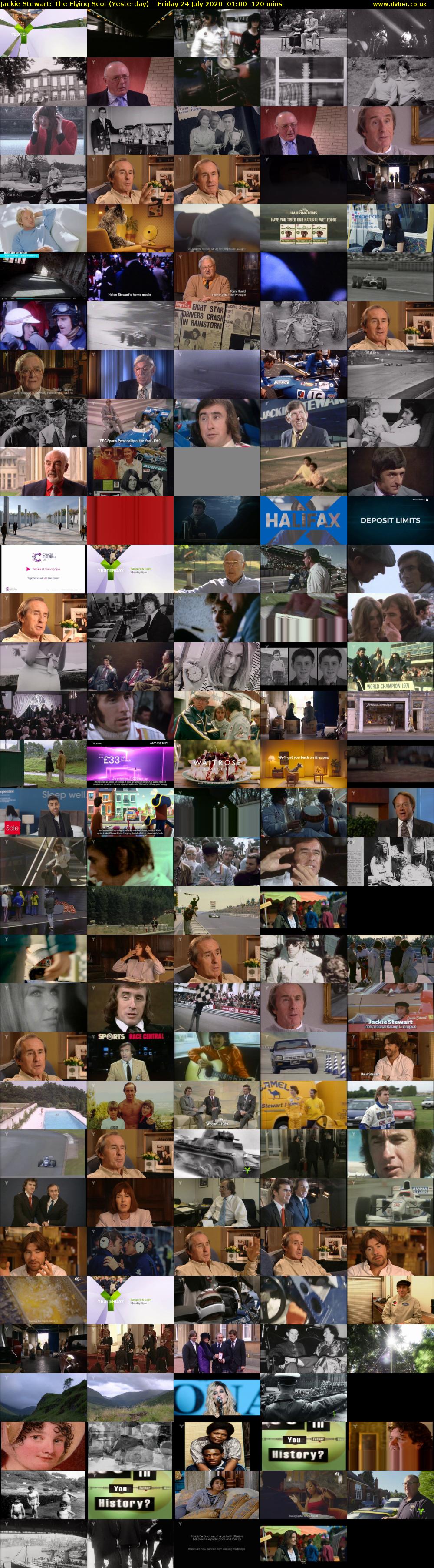 Jackie Stewart: The Flying Scot (Yesterday) Friday 24 July 2020 01:00 - 03:00
