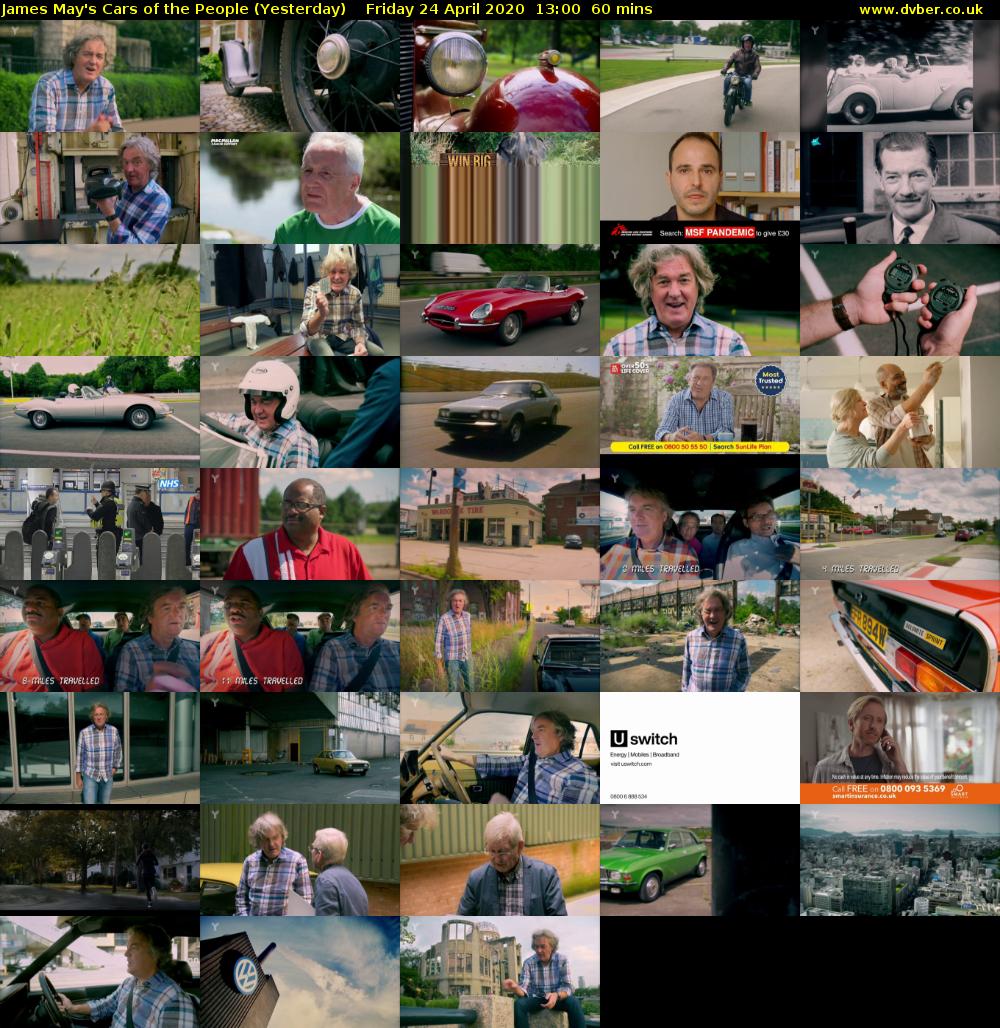 James May's Cars of the People (Yesterday) Friday 24 April 2020 13:00 - 14:00