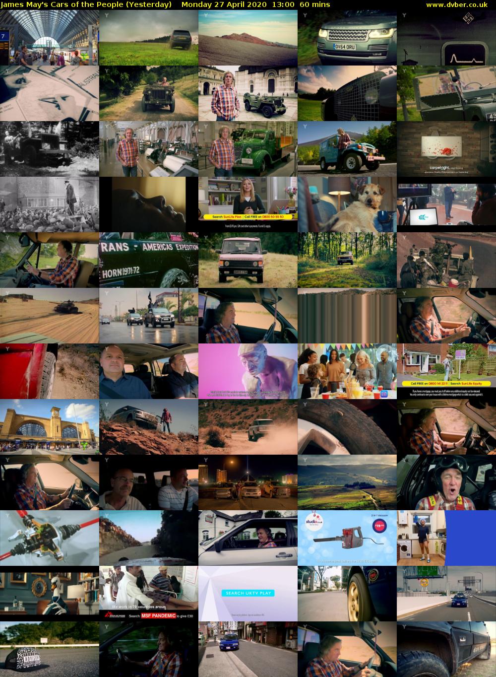 James May's Cars of the People (Yesterday) Monday 27 April 2020 13:00 - 14:00