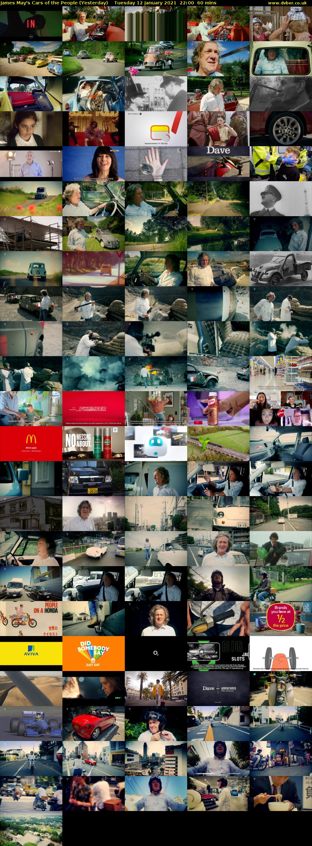 James May's Cars of the People (Yesterday) Tuesday 12 January 2021 22:00 - 23:00