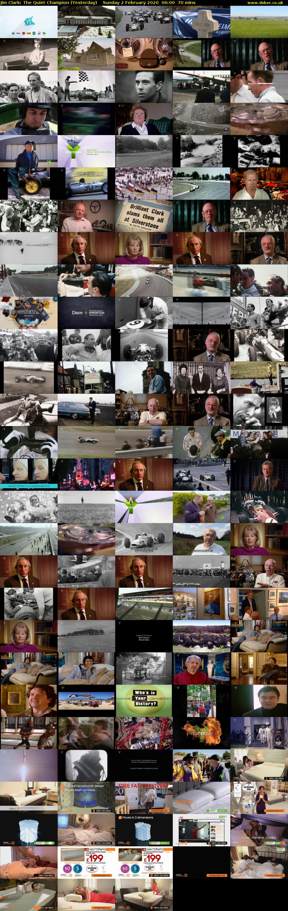 Jim Clark: The Quiet Champion (Yesterday) Sunday 2 February 2020 06:00 - 07:10
