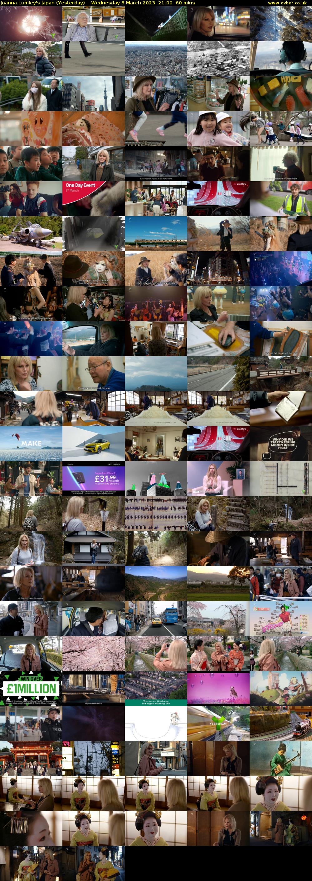 Joanna Lumley's Japan (Yesterday) Wednesday 8 March 2023 21:00 - 22:00
