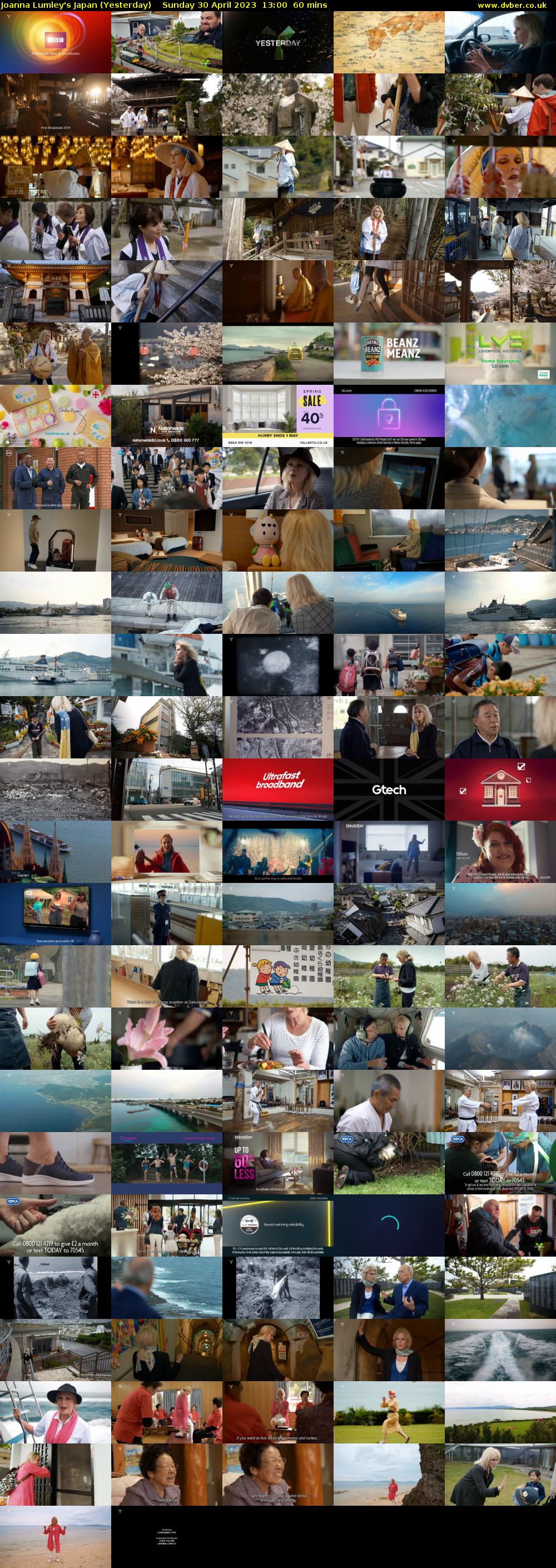 Joanna Lumley's Japan (Yesterday) Sunday 30 April 2023 13:00 - 14:00
