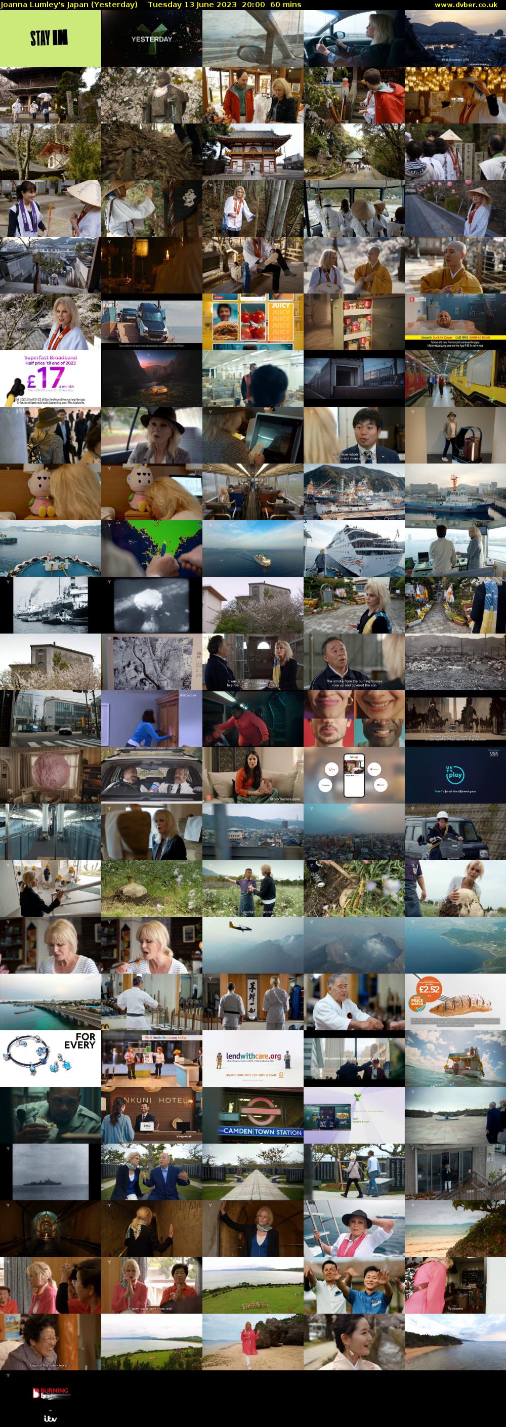 Joanna Lumley's Japan (Yesterday) Tuesday 13 June 2023 20:00 - 21:00