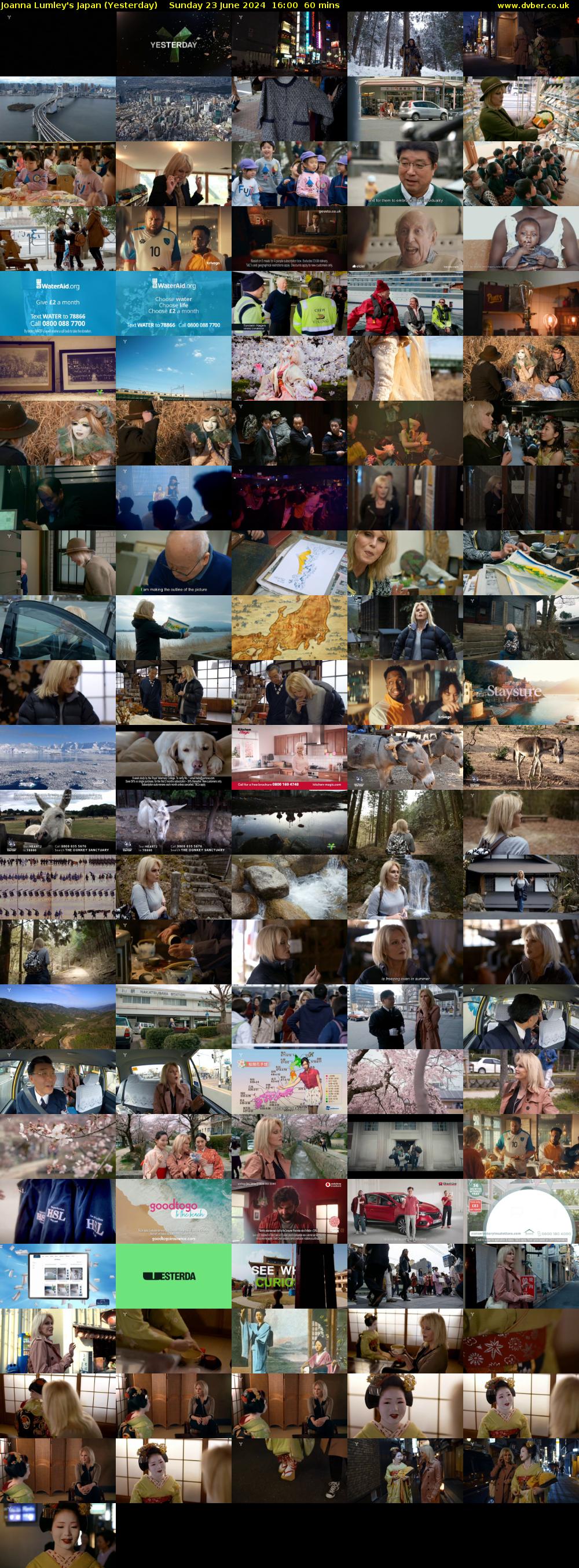 Joanna Lumley's Japan (Yesterday) Sunday 23 June 2024 16:00 - 17:00