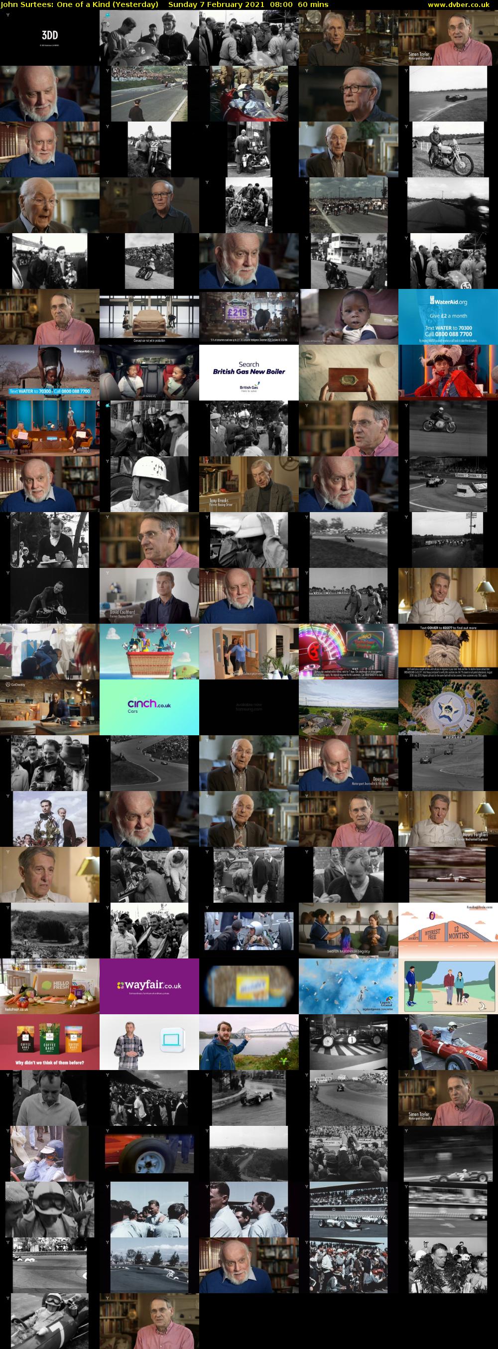 John Surtees: One of a Kind (Yesterday) Sunday 7 February 2021 08:00 - 09:00