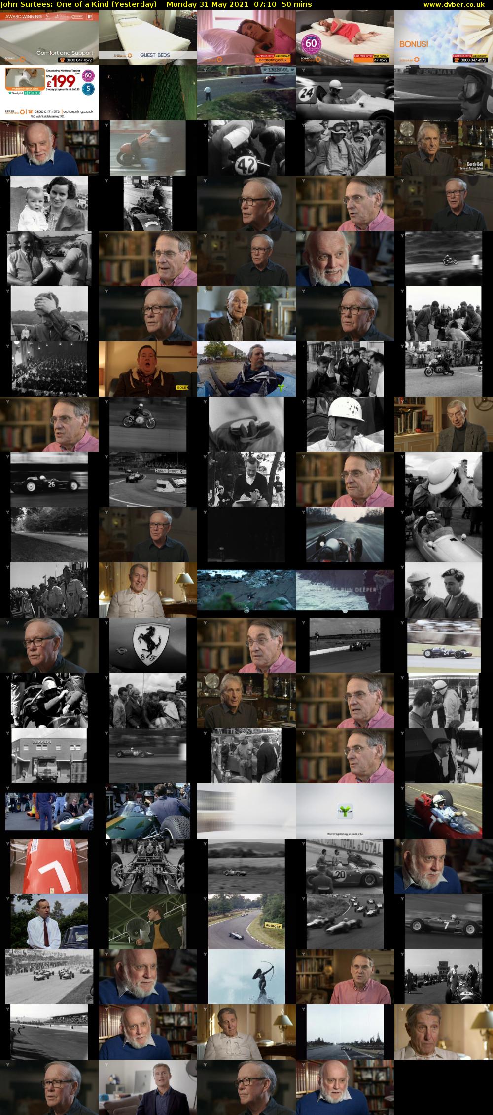 John Surtees: One of a Kind (Yesterday) Monday 31 May 2021 07:10 - 08:00