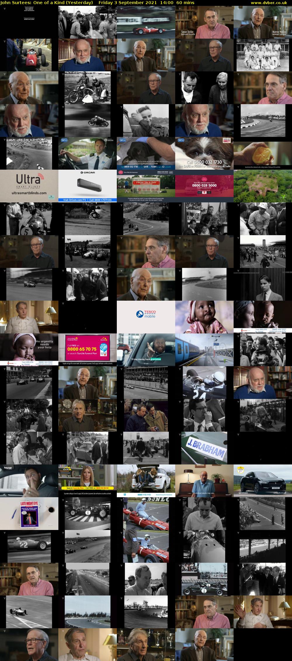 John Surtees: One of a Kind (Yesterday) Friday 3 September 2021 14:00 - 15:00