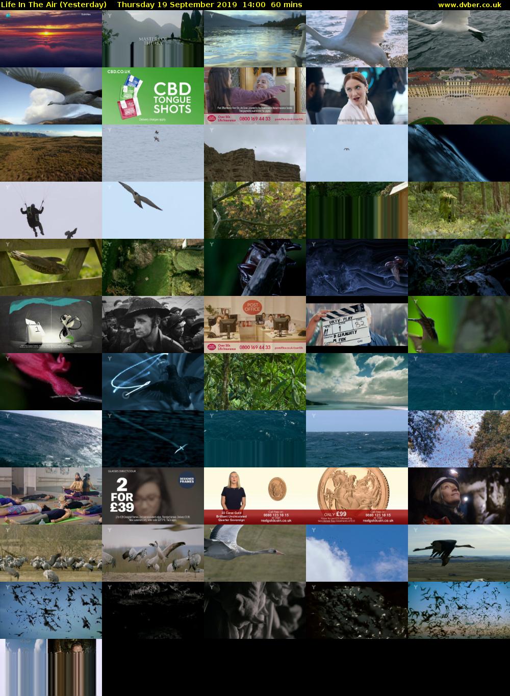 Life in the Air (Yesterday) Thursday 19 September 2019 14:00 - 15:00