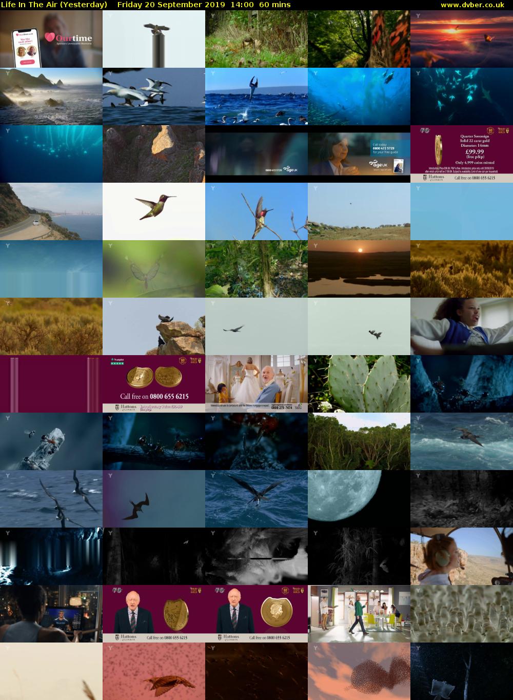 Life in the Air (Yesterday) Friday 20 September 2019 14:00 - 15:00