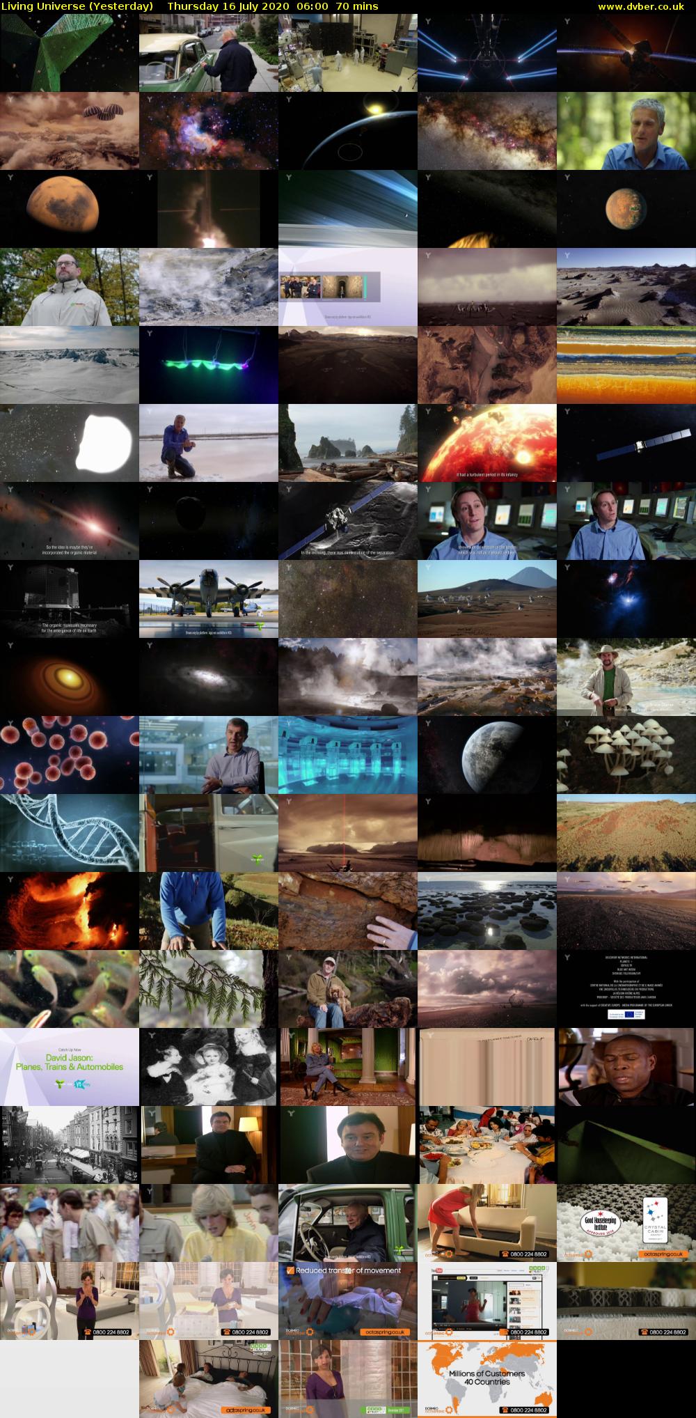 Living Universe (Yesterday) Thursday 16 July 2020 06:00 - 07:10