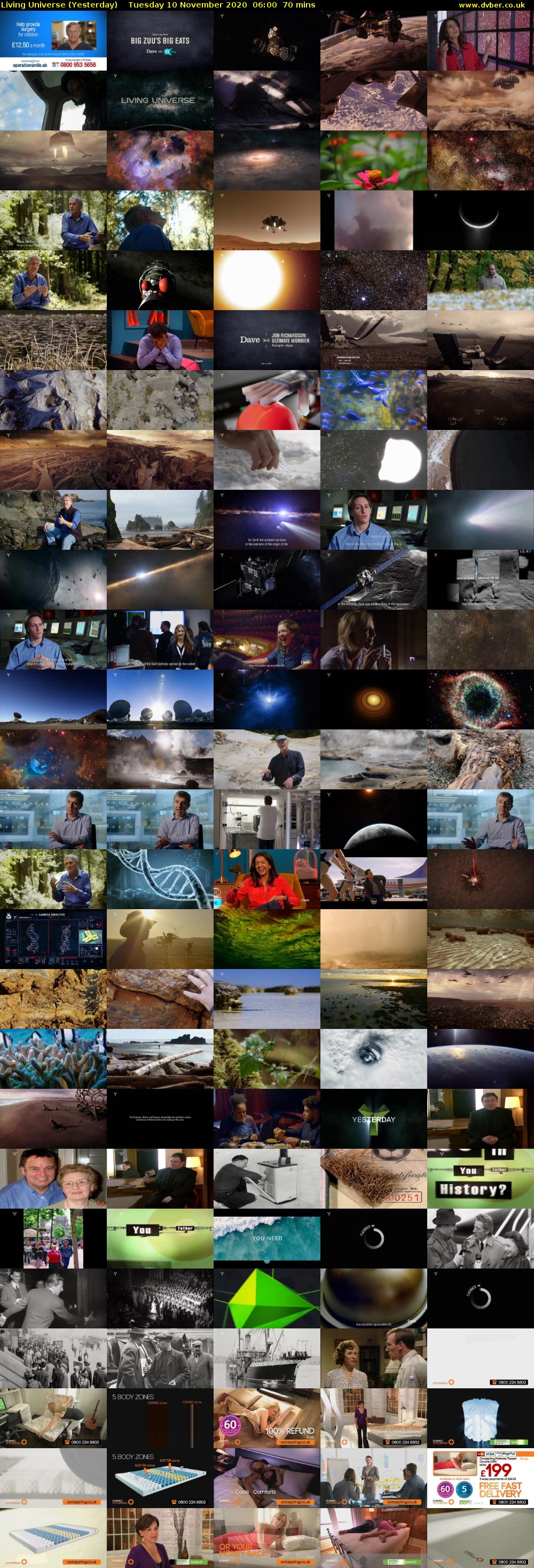 Living Universe (Yesterday) Tuesday 10 November 2020 06:00 - 07:10