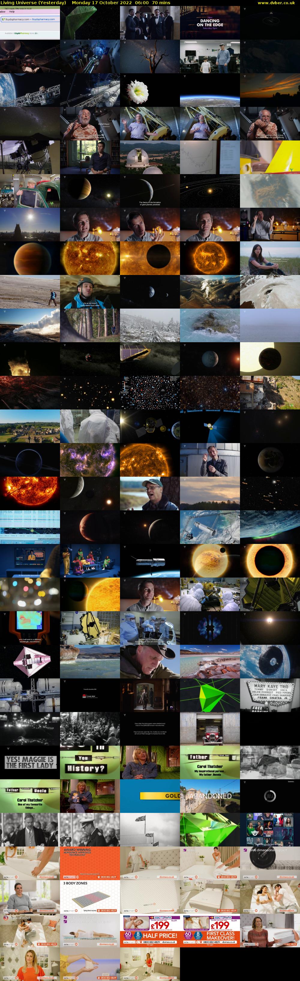 Living Universe (Yesterday) Monday 17 October 2022 06:00 - 07:10