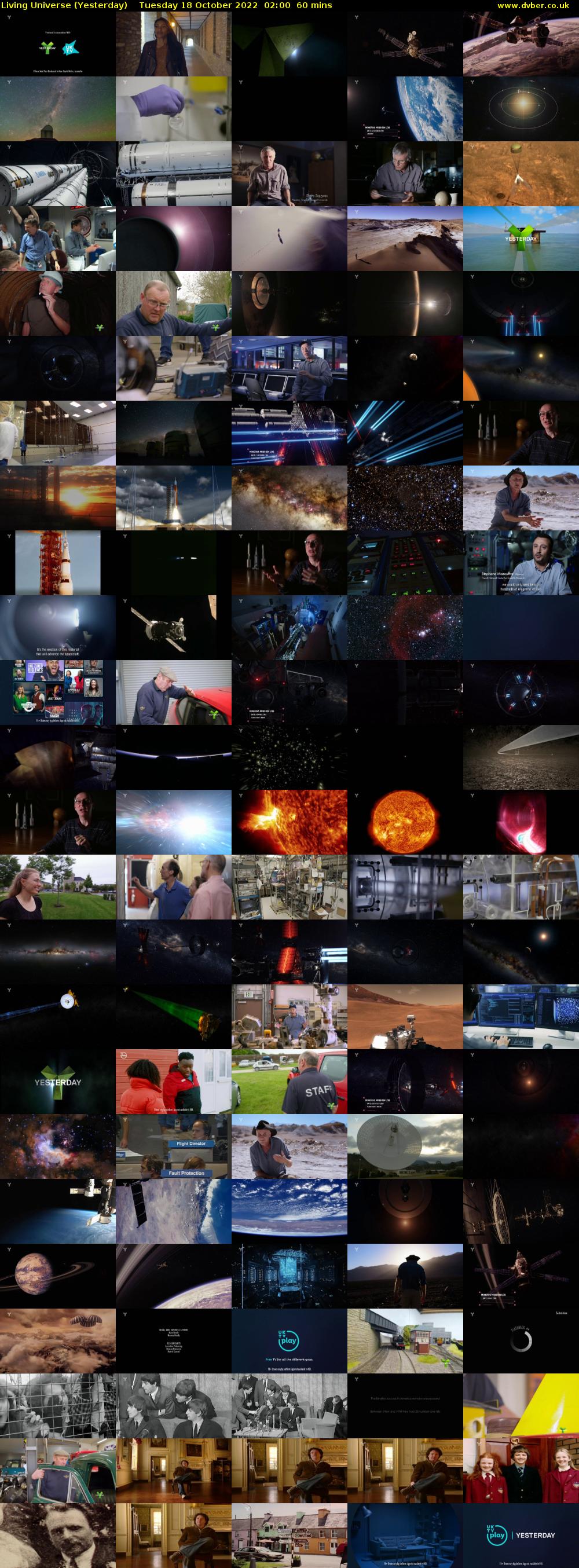 Living Universe (Yesterday) Tuesday 18 October 2022 02:00 - 03:00