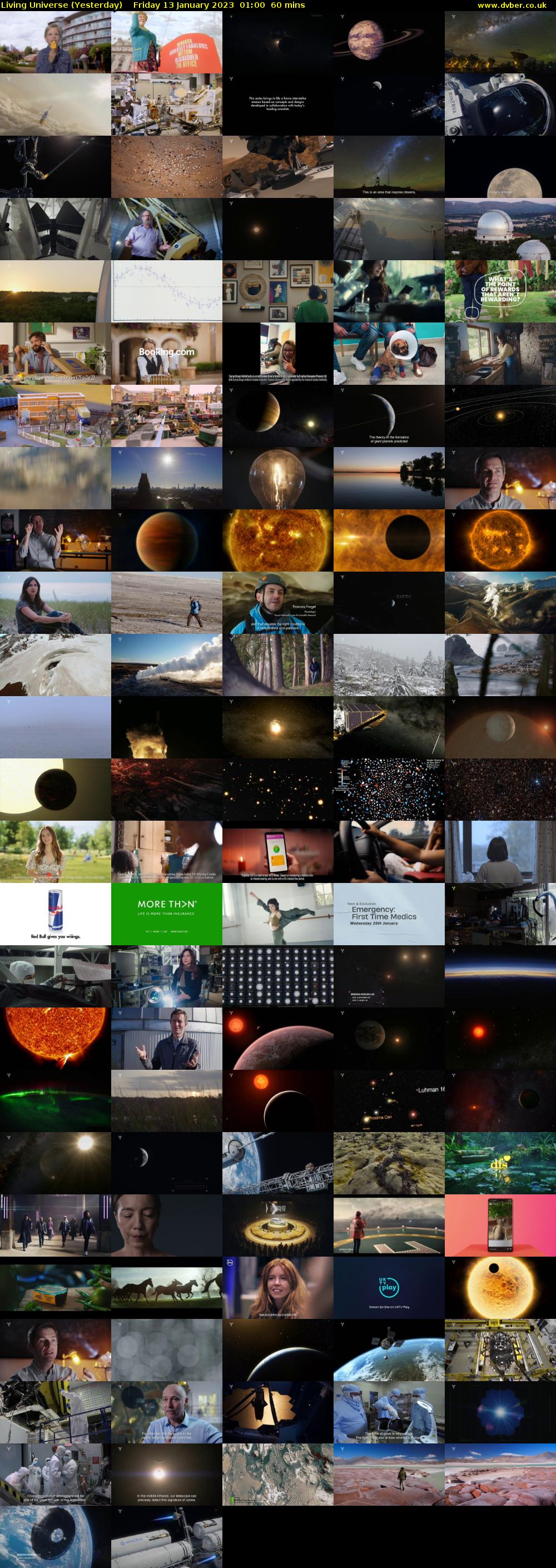 Living Universe (Yesterday) Friday 13 January 2023 01:00 - 02:00