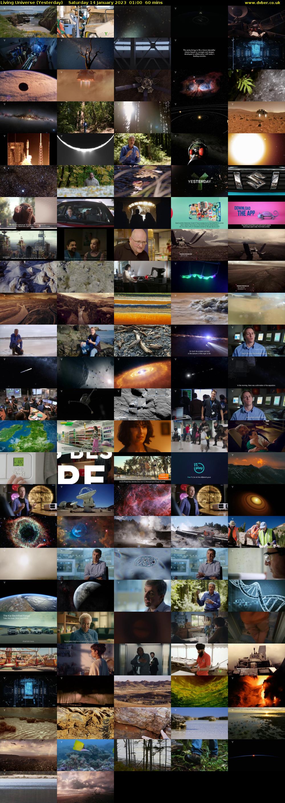 Living Universe (Yesterday) Saturday 14 January 2023 01:00 - 02:00