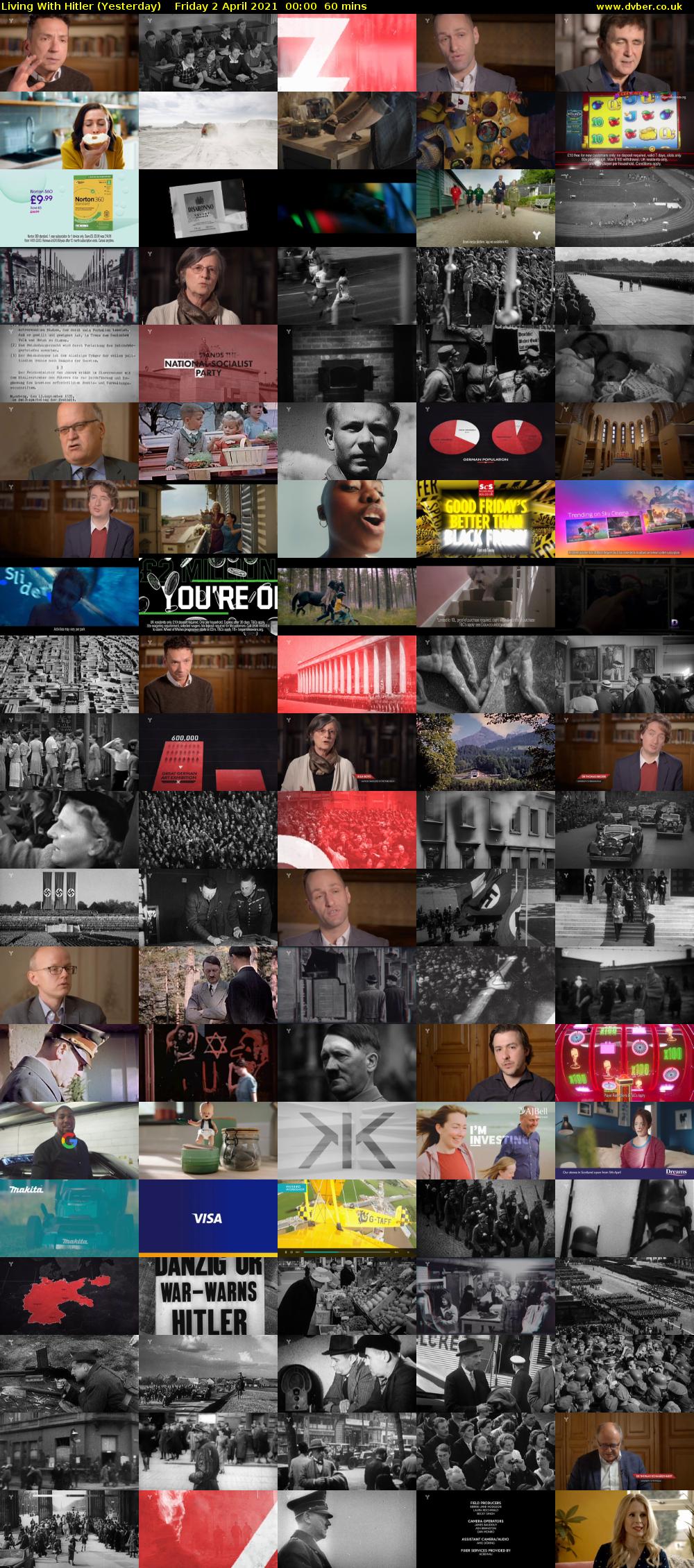 Living With Hitler (Yesterday) Friday 2 April 2021 00:00 - 01:00