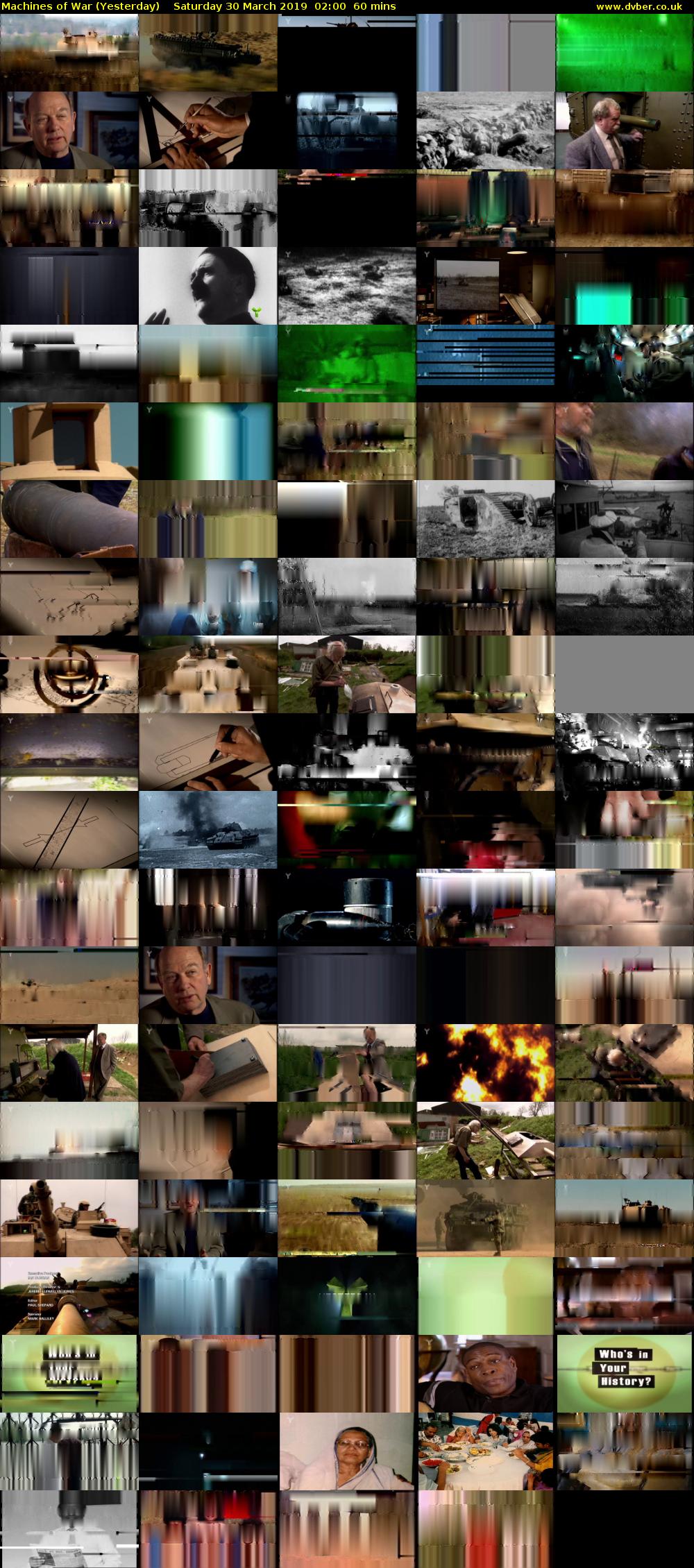 Machines of War (Yesterday) Saturday 30 March 2019 02:00 - 03:00