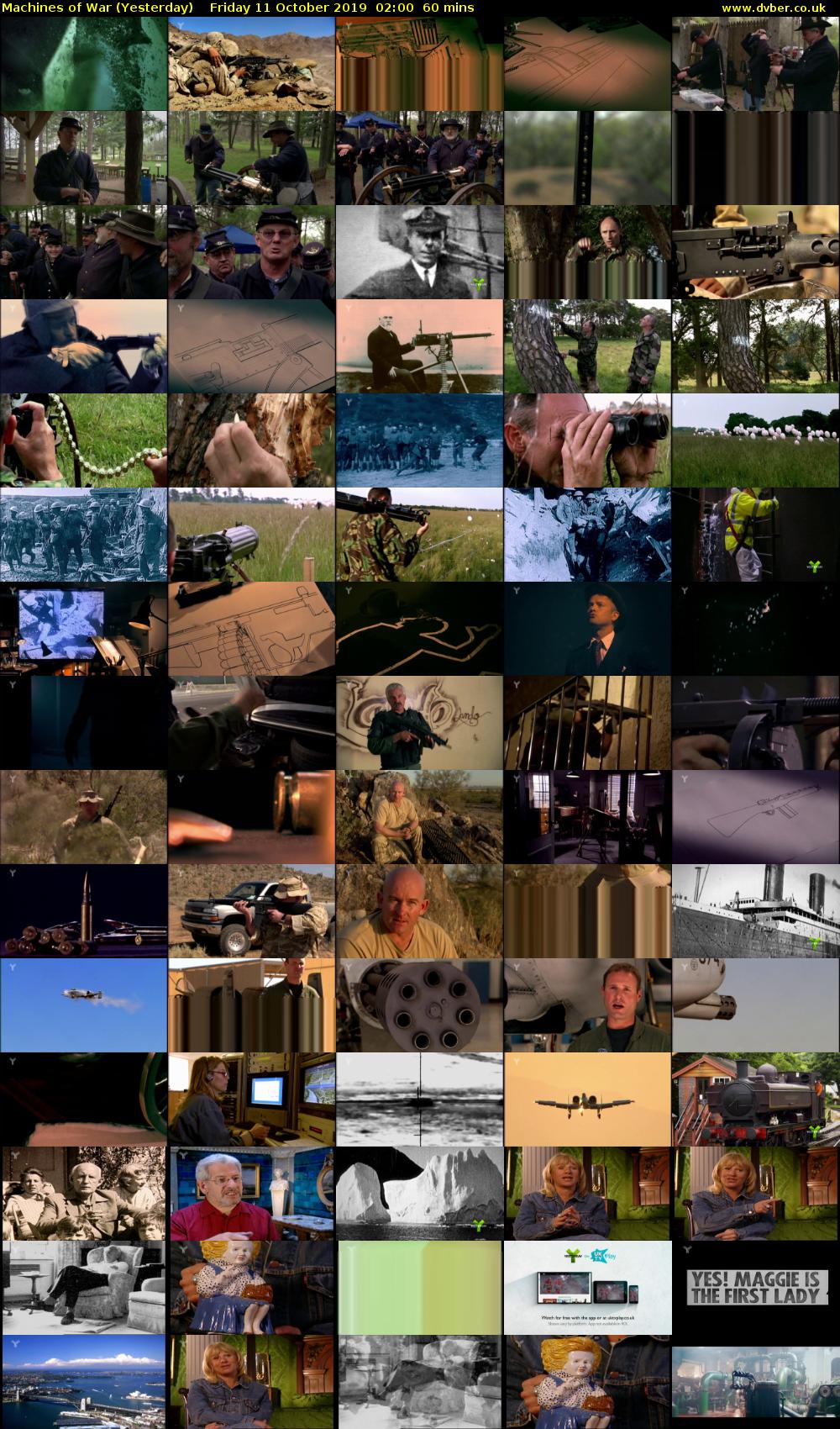 Machines of War (Yesterday) Friday 11 October 2019 02:00 - 03:00