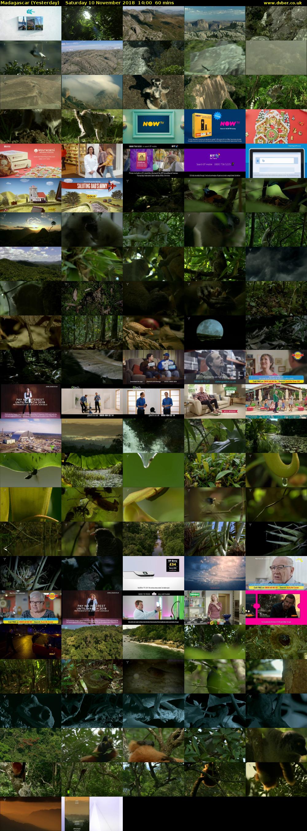 Madagascar (Yesterday) Saturday 10 November 2018 14:00 - 15:00