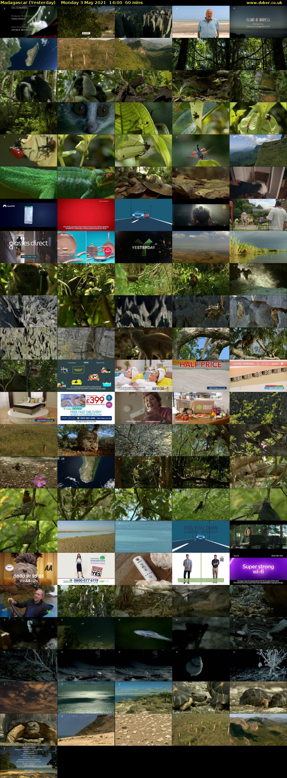 Madagascar (Yesterday) Monday 3 May 2021 14:00 - 15:00