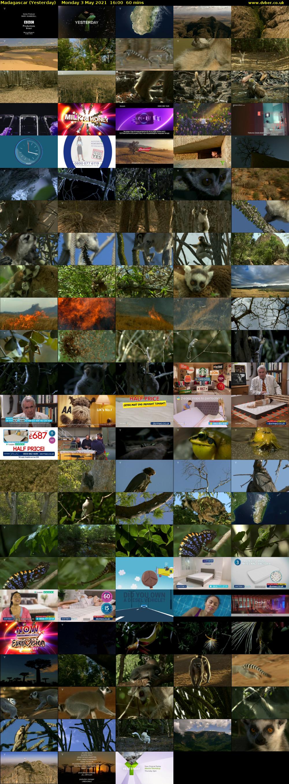 Madagascar (Yesterday) Monday 3 May 2021 16:00 - 17:00