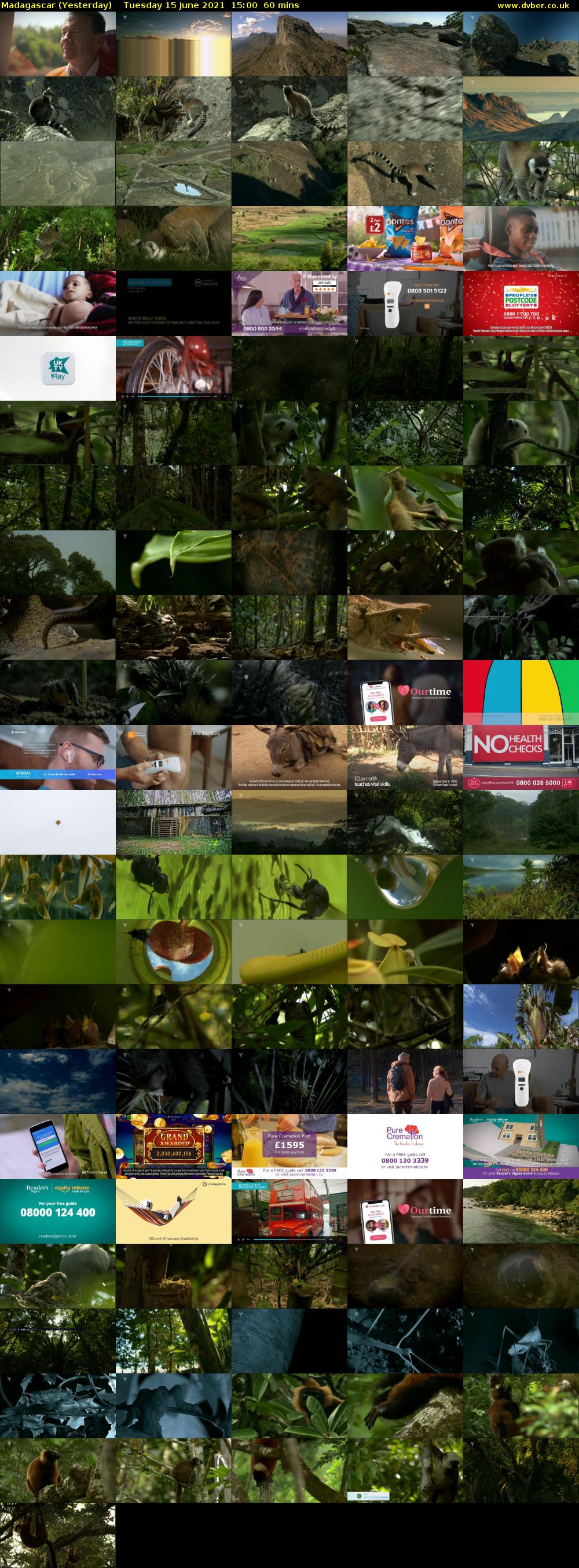 Madagascar (Yesterday) Tuesday 15 June 2021 15:00 - 16:00