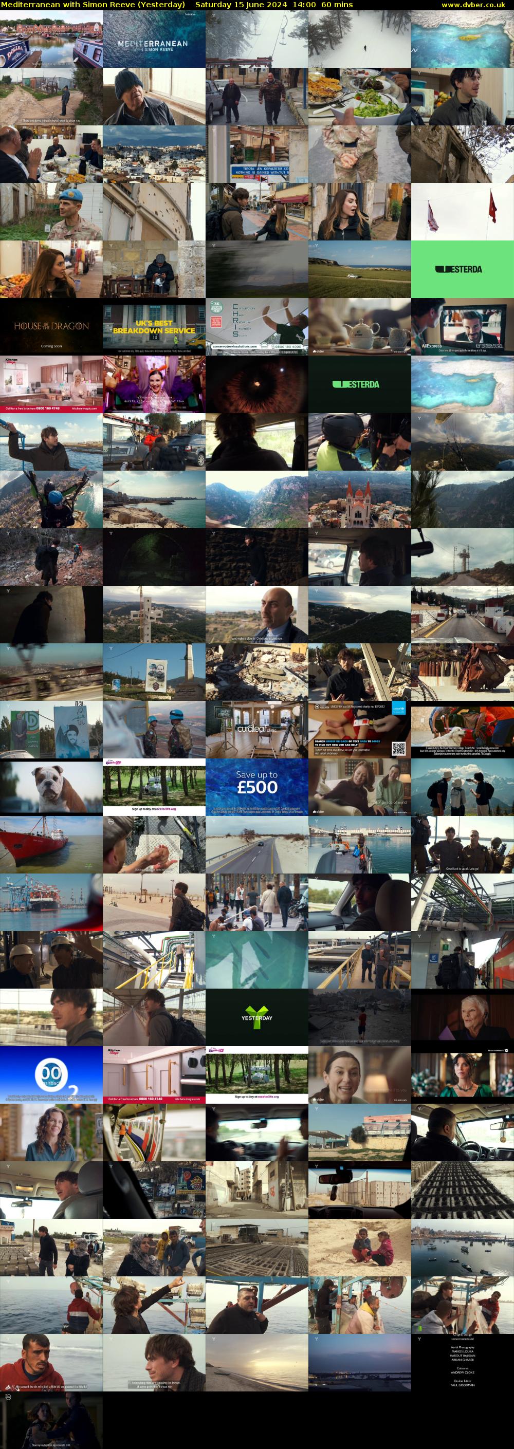 Mediterranean with Simon Reeve (Yesterday) Saturday 15 June 2024 14:00 - 15:00