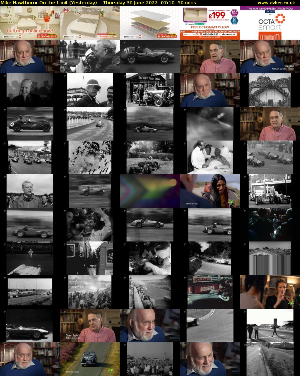 Mike Hawthorn: On the Limit (Yesterday) Thursday 30 June 2022 07:10 - 08:00