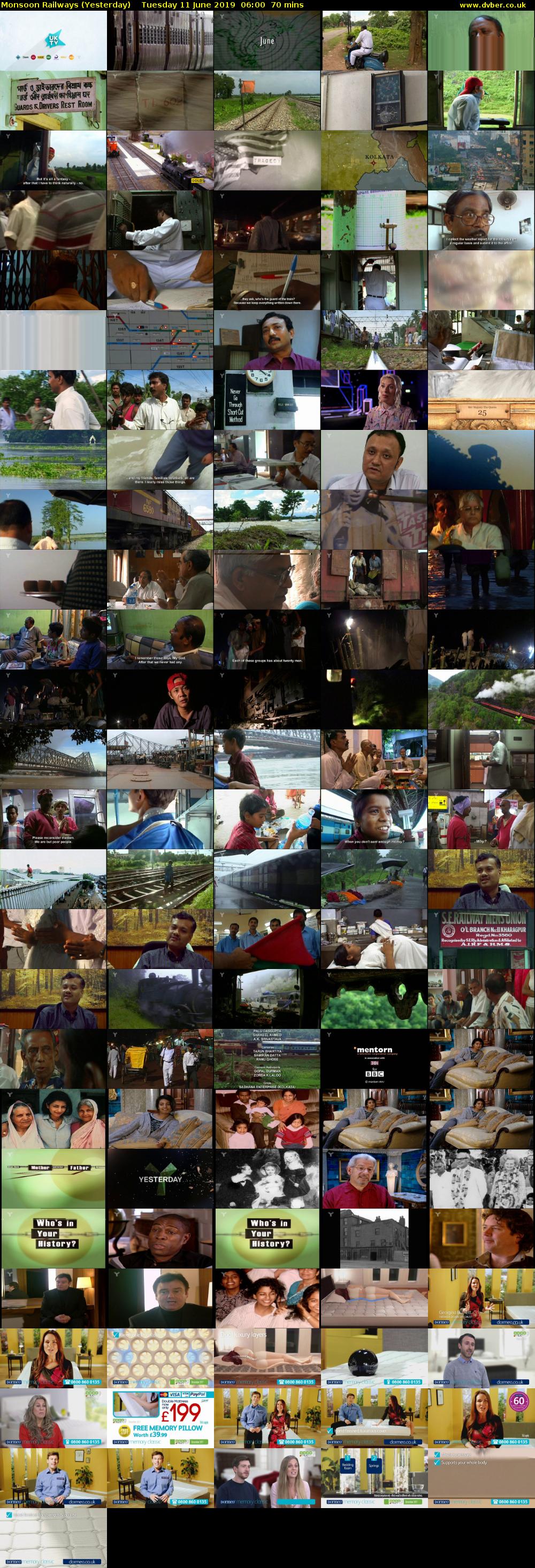 Monsoon Railways (Yesterday) Tuesday 11 June 2019 06:00 - 07:10