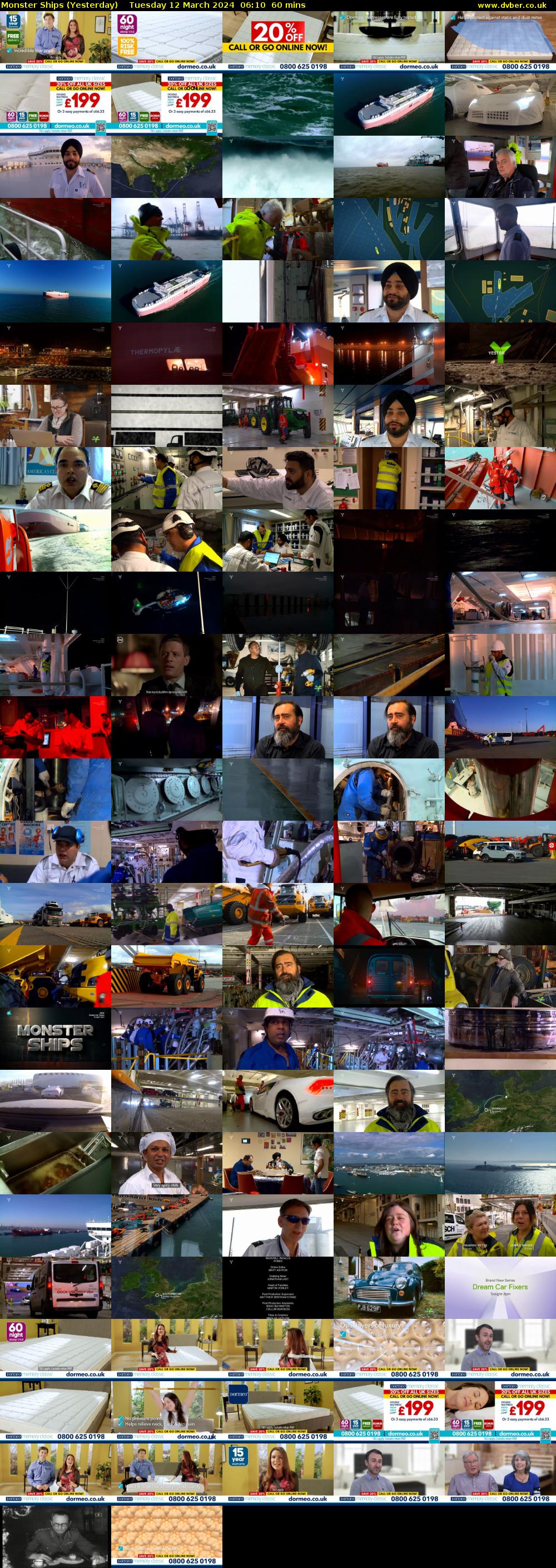 Monster Ships (Yesterday) Tuesday 12 March 2024 06:10 - 07:10