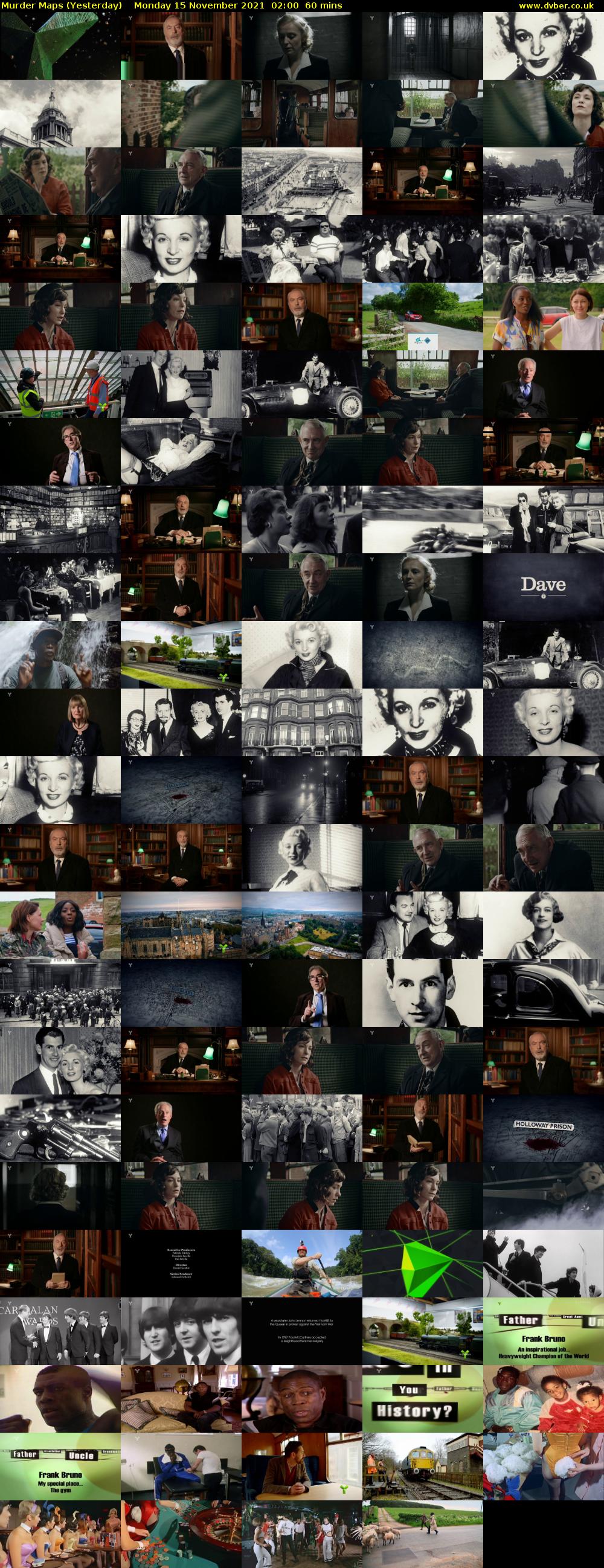 Murder Maps (Yesterday) Monday 15 November 2021 02:00 - 03:00