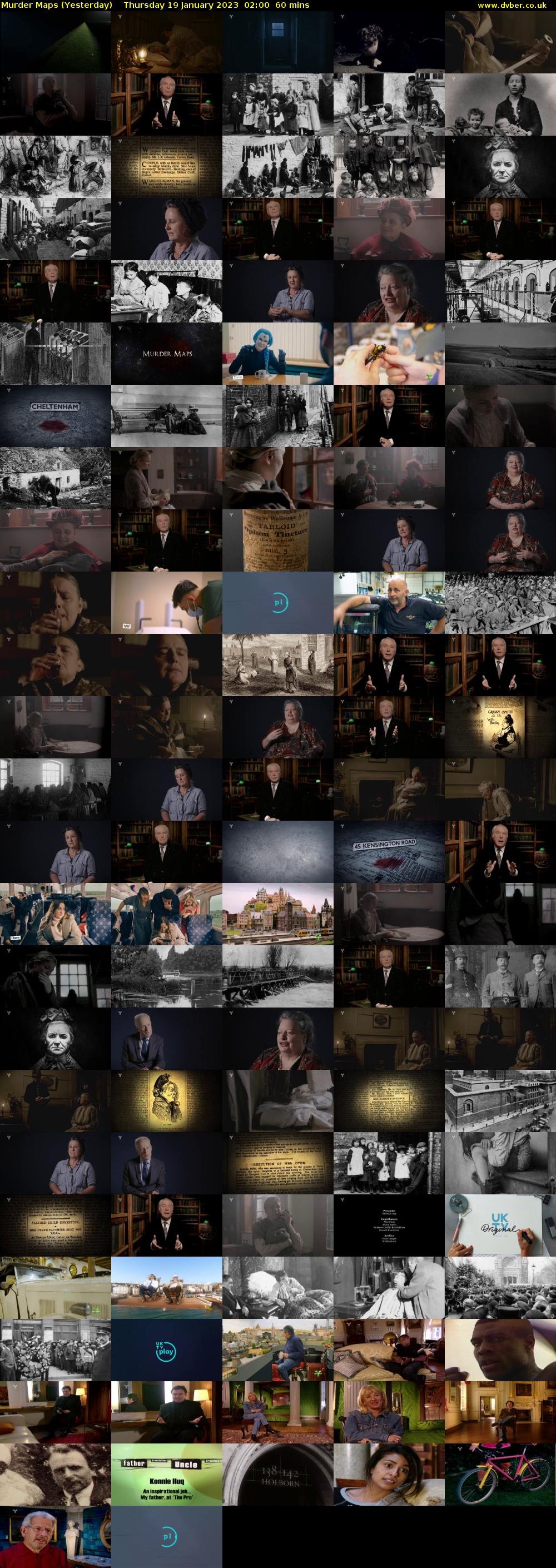 Murder Maps (Yesterday) Thursday 19 January 2023 02:00 - 03:00