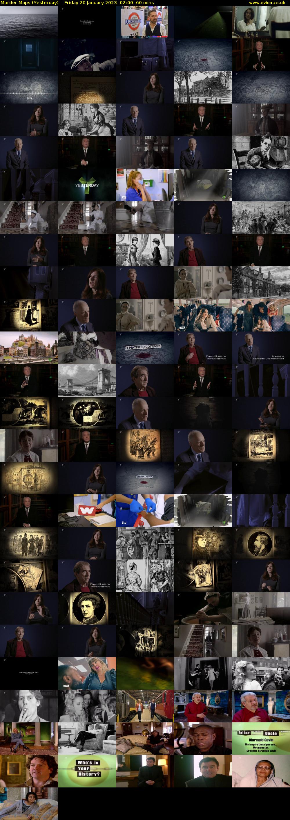 Murder Maps (Yesterday) Friday 20 January 2023 02:00 - 03:00