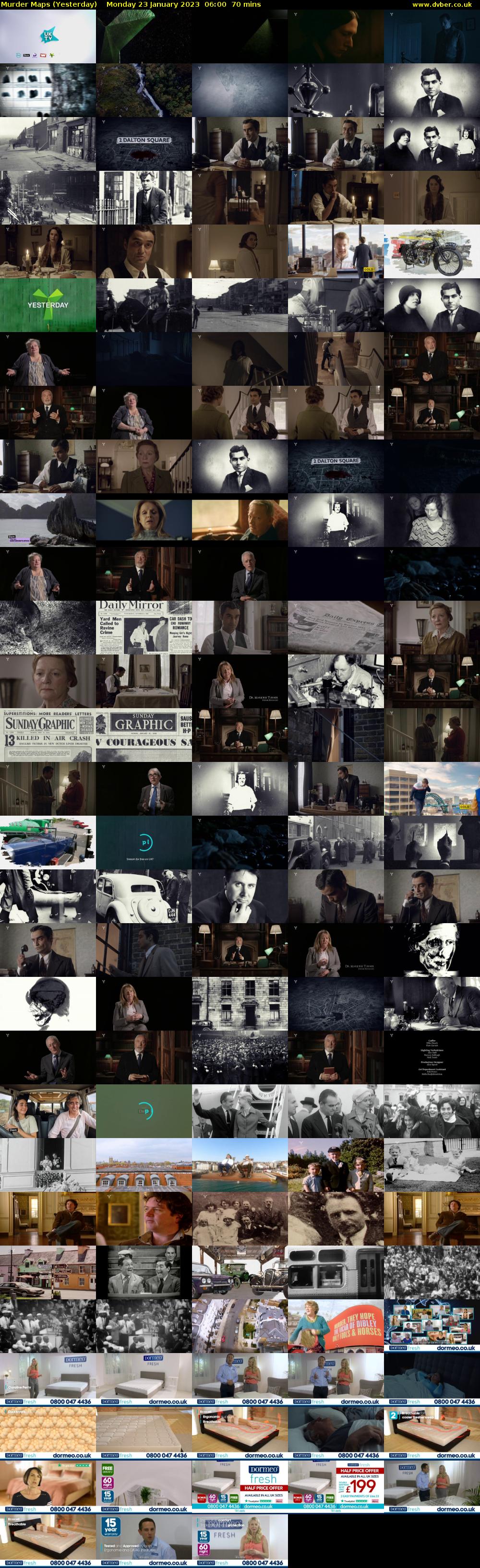 Murder Maps (Yesterday) Monday 23 January 2023 06:00 - 07:10