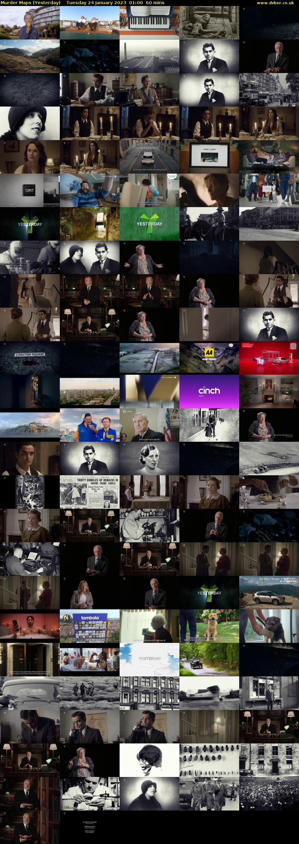 Murder Maps (Yesterday) Tuesday 24 January 2023 01:00 - 02:00