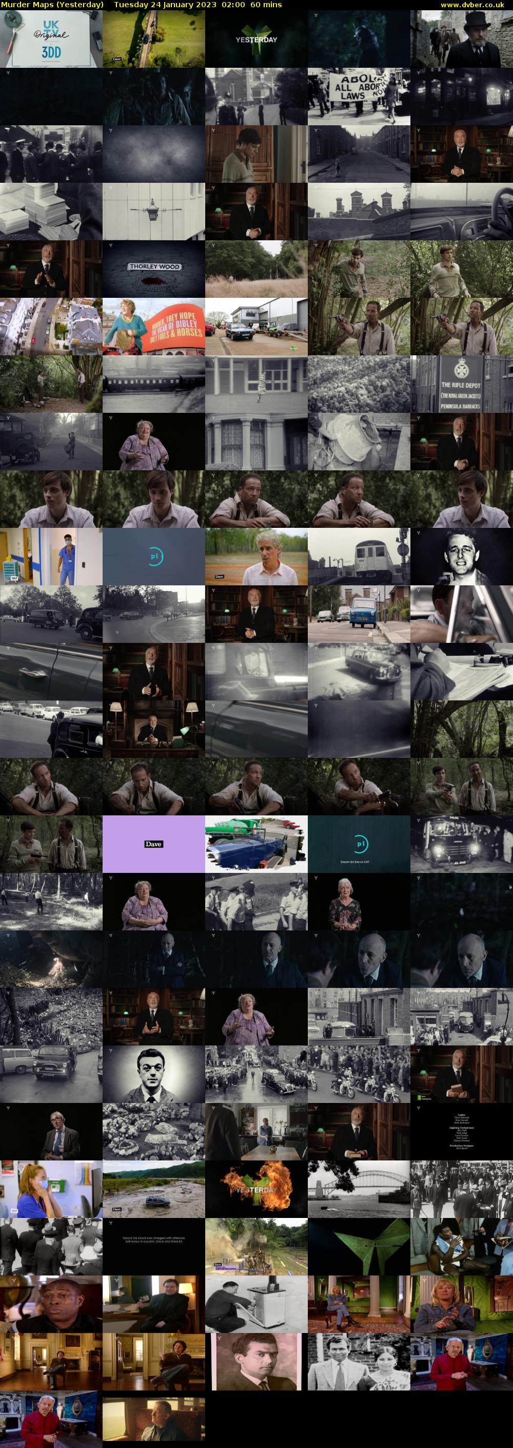 Murder Maps (Yesterday) Tuesday 24 January 2023 02:00 - 03:00