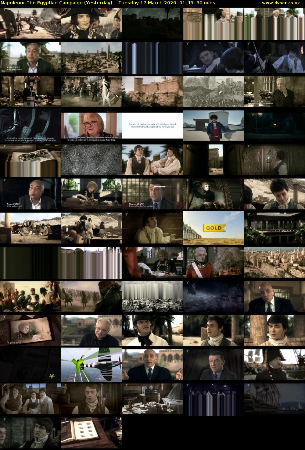 Napoleon: The Egyptian Campaign (Yesterday) Tuesday 17 March 2020 01:45 - 02:35